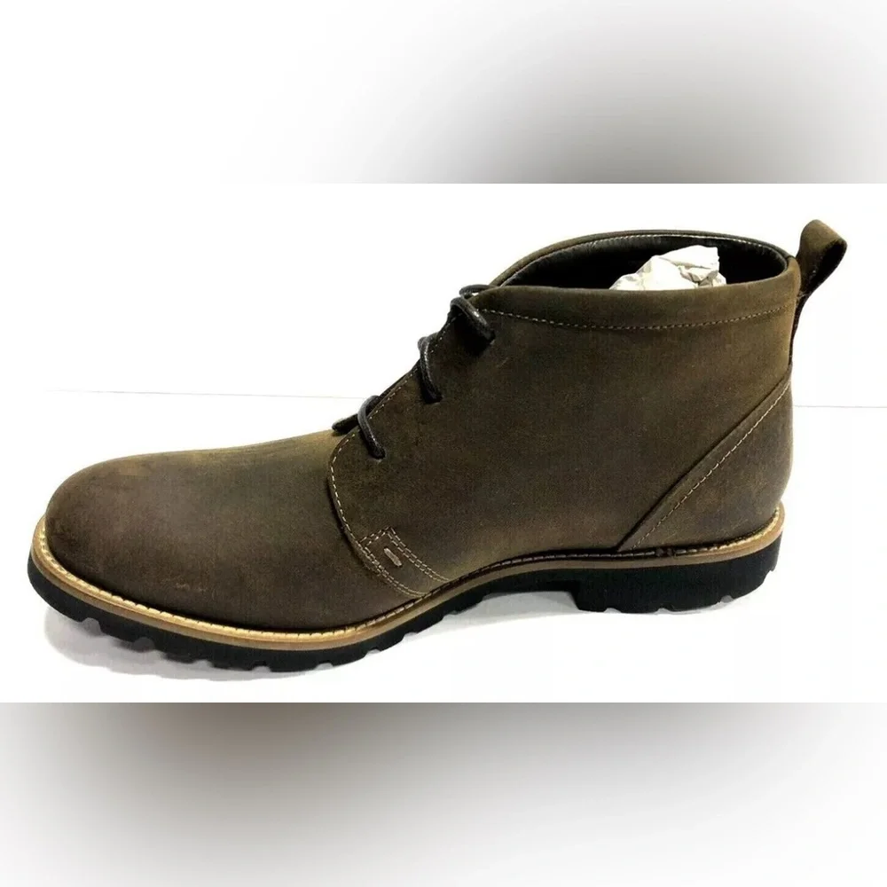 Rockport Men’s Charson Brown Leather Ankle Boots Size 7.5M